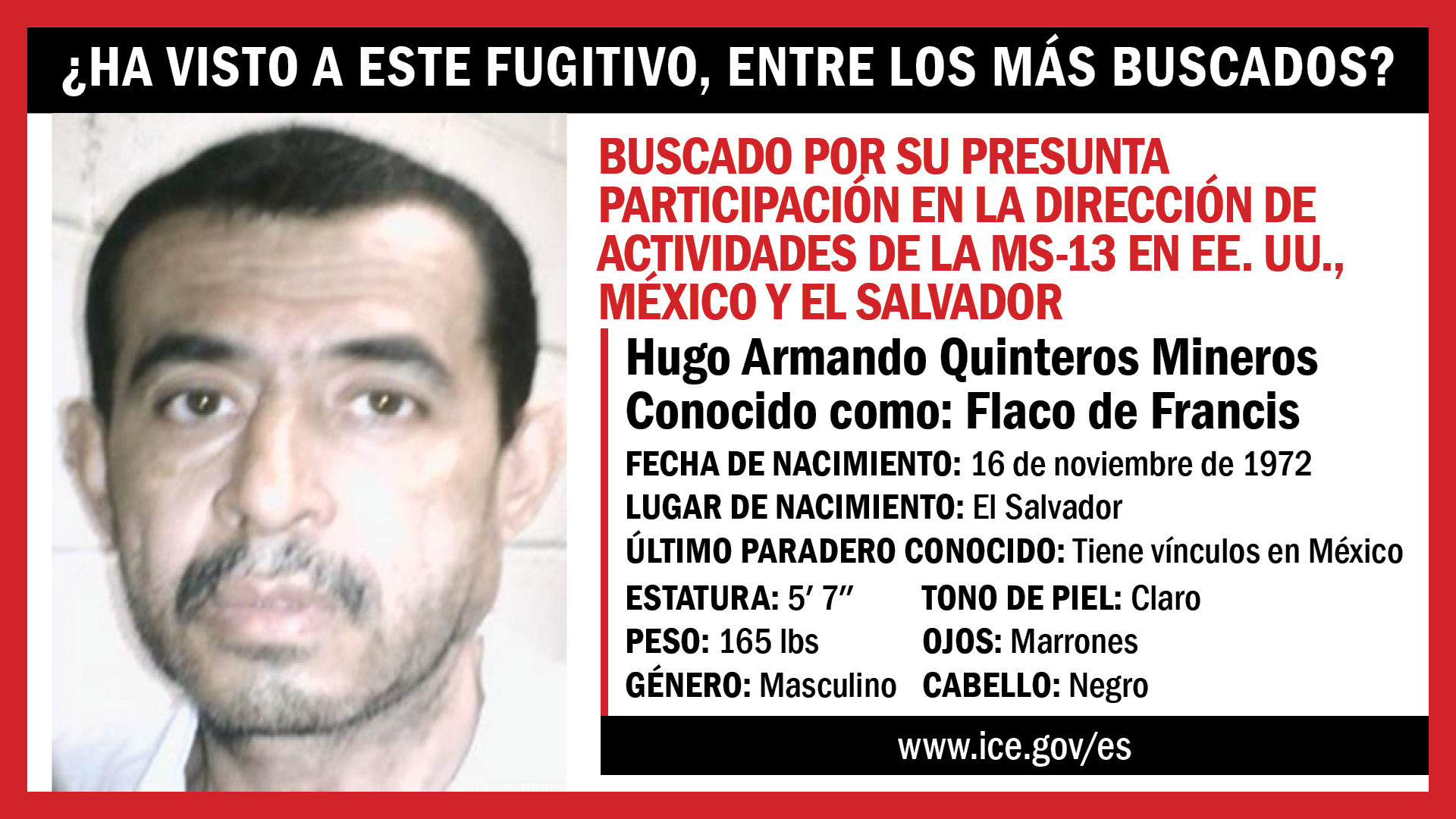 HUGO ARMANDO QUINTEROS-MINEROS (“Flaco de Francis”)