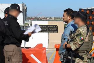 ICE deportation officers transported Valero Cruz from the Montgomery Processing Center in Conroe to the Juarez-Lincoln Bridge in Laredo.