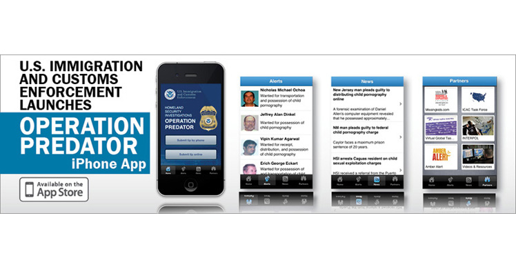 ICE launches smartphone app to locate predators, rescue children from sexual abuse and exploitation