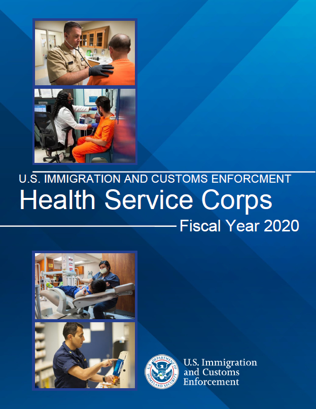 Informe anual del año fiscal (AF) 2020 del Cuerpo de Servicios de Salud de ICE (en inglés)